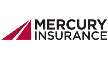 A logo of mercury insurance