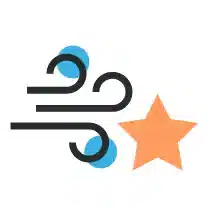 Breathing Freely Icon with Background