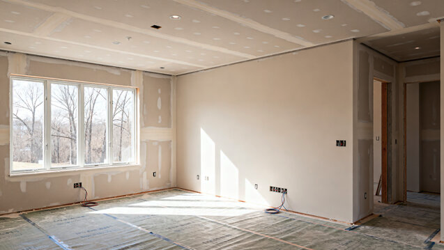 Drywall & Interior Painting 2 Water damage restoration crew extracting standing water from a flooded home